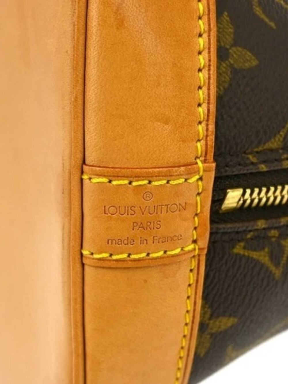 BUYIT02 LOUIS VUITTON ALMA HANDBAG MONOGRAM M51130 FL0091 NQ06072 - Picture 8 of 15